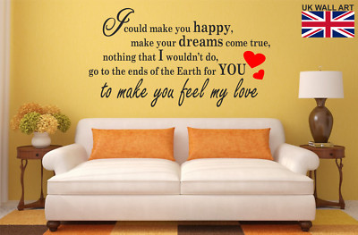 MAKE YOU FEEL MY LOVE - Songtext - ADELE - Wandbild Aufkleber - atemberaubend!