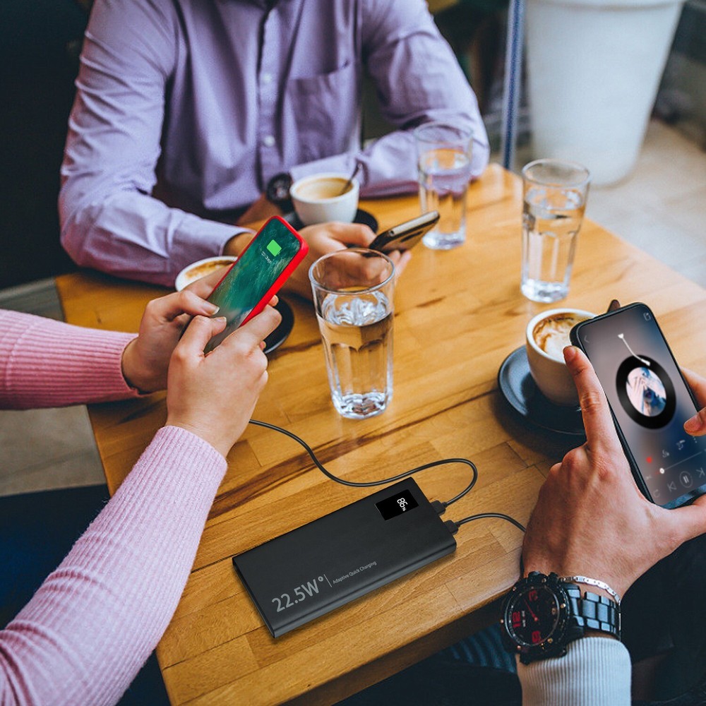 Super Fast 100000mAh Power Bank – Charges in 4-6Hrs Ultra-Portable