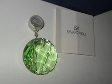 Swarovski Crystal Window Sun Catcher Ornament 2008 SCS Retired Green 905542