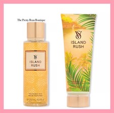 NEW Victoria  s Secret ISLAND RUSH Fragrance Mist  Lotion 2 Piece Set NEW SCENT