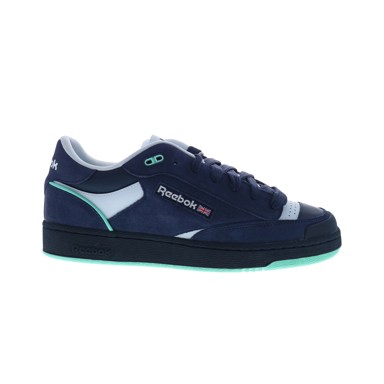 Reebok Club C Bulc Men's Blue Suede Lace-Up Casual Sneakers