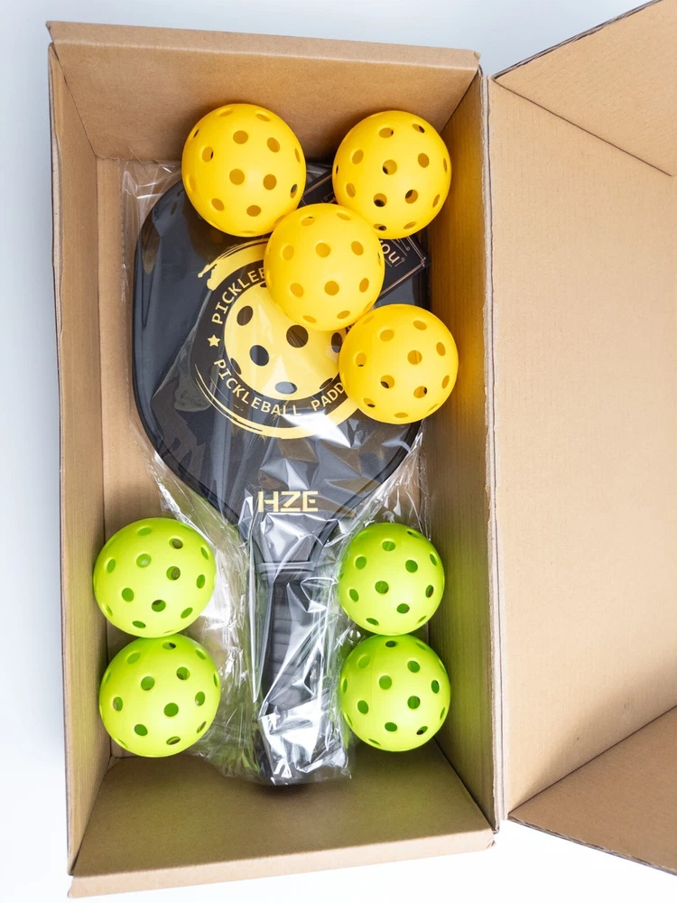 Pickleball Paddle Set 4 Pickle Ball Equipment 4 Paddles 8 Balls 1 Bag Pickleball Paddle Set 4 Pickle Ball Equipment 4 Paddles 8 Balls 1 Bag