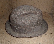 Men's Tweed Fedora Hat - Size 7 1/4