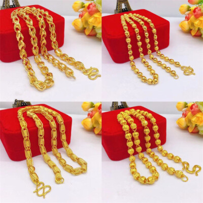 Types 24K Yellow Gold Plated Fashion Generous Cool Men's