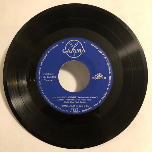 FRANKIE AVALON - LAS HOJAS VERDES DEL VERANO - 7¨ EP PS, POP VOCAL - Imagen 3 de 4