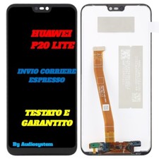 DISPLAY LCD +TOUCH SCREEN per HUAWEI P20 LITE ANE-LX1 NERO NOVA 3E VETRO SCHERMO