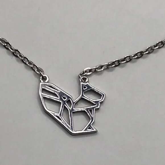 Solid Sterling silver 925 geometric modernist cut… - image 3