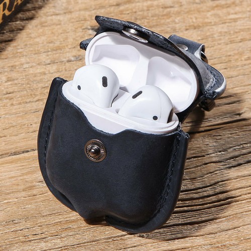 Étui vintage en cuir véritable pour Apple AirPods Pro 2 1 housse de protection Airpod - Photo 9 sur 20