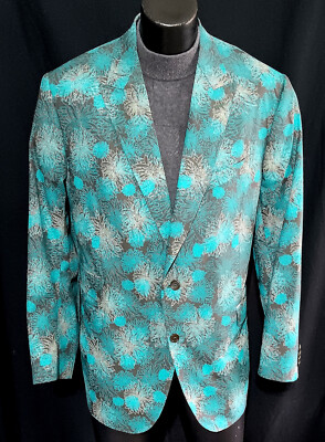 David August Sport Coat Dual Vents Surgeon Cuffs Peak Lapel 52R