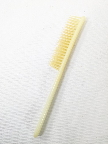 Cepillo de pelo Tupperware vintage 8" peine teaser burlas #436-3 cepillo de fila blanco roto - Imagen 3 de 9