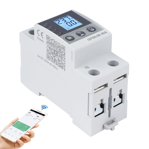 Interruttore Wifi 63A Stabilizzatore Di Tensione 220V Magnetotermico Contatore E - Foto 10 di 12