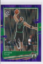 2020-21 Donruss Optic JAYSON TATUM Purple Shock Prizm CELTICS #77