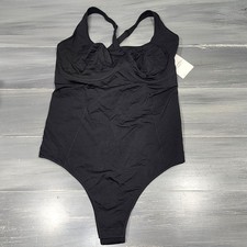 Calvin Klein BONDED FLEX Thong BODYSUIT Convertable Straps QF6753 Black Large