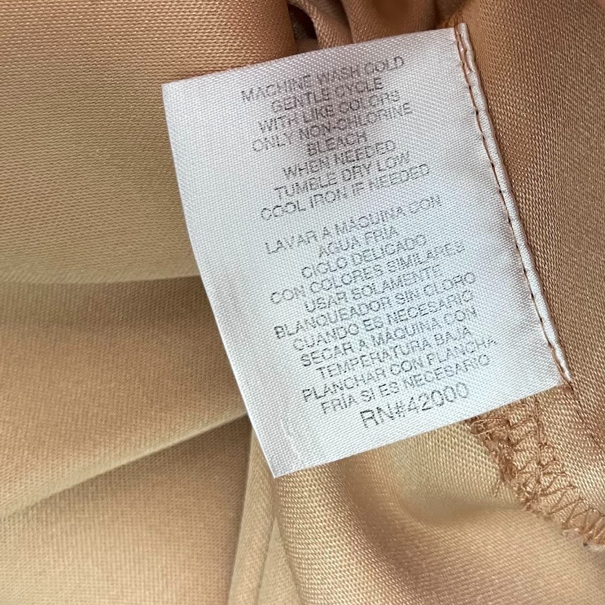 Basic Editions Plus Size 1X Camel Microsuede Butt… - image 8