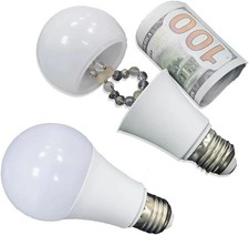Safe Box Secret Light Bulb Decoy, Realistic Hiding, White