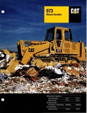 CATERPILLAR 973 CRWLER LOADER WASTE  BROCHURE