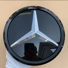 Front Grille Star Emblem Mirror E350 CLS550 C300 For Mercedes-Benz 2015-18 BLACK