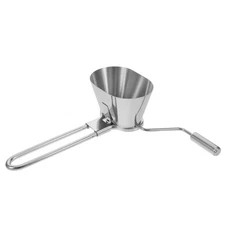  Portable Mini Food Chopper - Stainless Steel Hand Crank Vegetable Slicer -