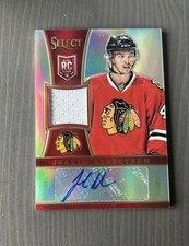 2013-14 Panini Select Prizm Rookie Jersey Auto Joakim Nordstrom /99 Blackhawks