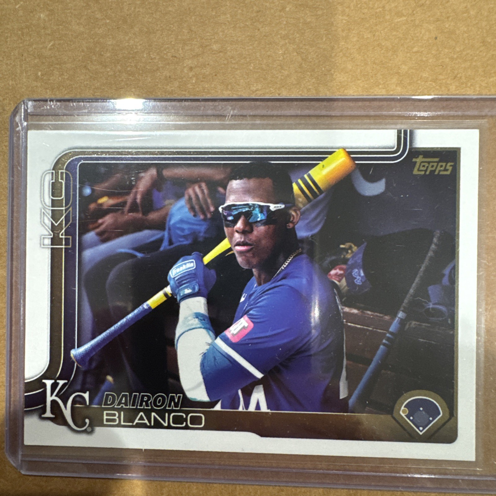 2025 Topps Update Golden Mirror Dairon Blanco SSP Image Variant Royals #US88
