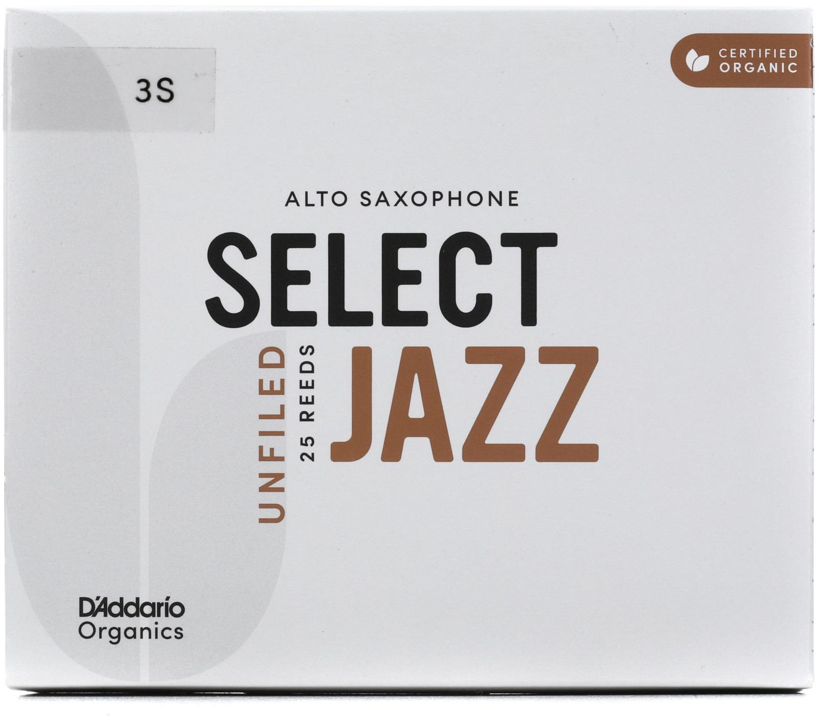 Язычки для альт-саксофона DAddario Organics Select Jazz - 3 мягких упаковка по 25 штук 15990₽