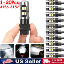 Lot 3157 3156 LED DRL Switchback Turn Signal Light Bulb 4157na 3457a White Amber