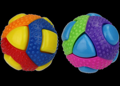 Theo TPR Ball Dog Toy, Assorted, 8 Squeakers