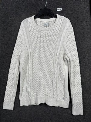 Lucky Brand Cable Knit Sweater Womens Size XXL Heavyweight Crew Neck Long Sleeve