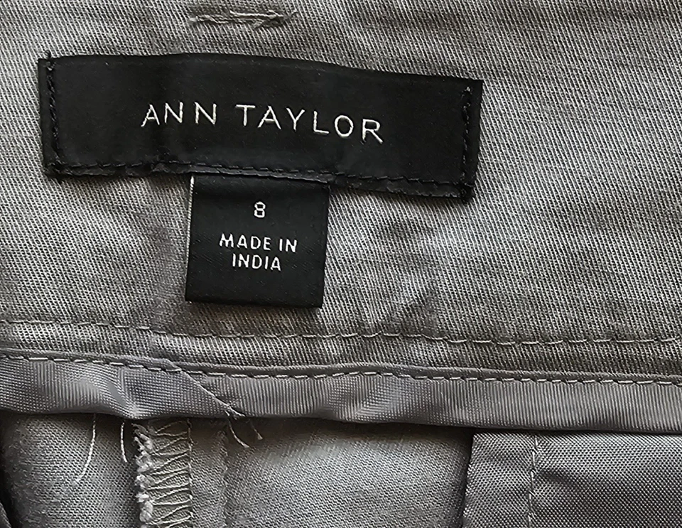 Ann Taylor Boardwalk 短裤 8 码灰色中腰 — 第 4/4 张图片
