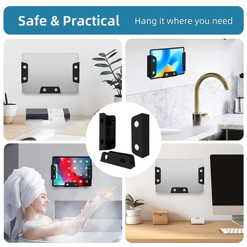 Under Table Laptop Holder Portable Notebook Storage Bracket Stand Mount _yy - Photo 7/8