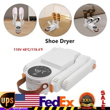 Electric Shoe Dryer 180 Foldable 4-Tube Boot Sock Dryer Portable Glove Dryer
