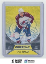 2021-22 Upper Deck Credentials Yellow Cale Makar /299 #13 Colorado Avalanche