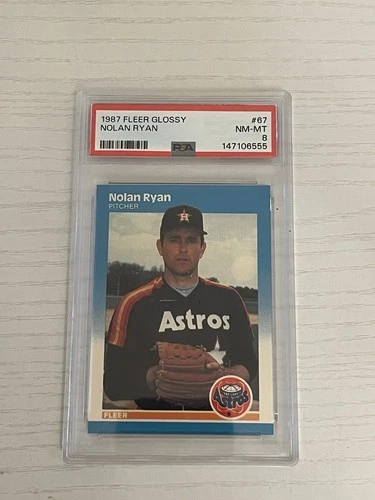 1987 Fleer - Nolan Ryan #67 Glossy PSA 8 NM MT