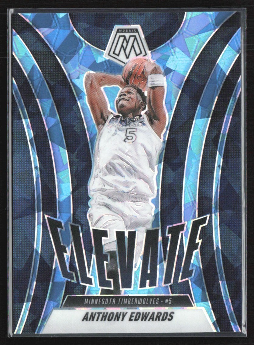 Anthony Edwards 2024-25 Panini Mosaic Elevate Ice /125 #3 Minnesota Timberwolves