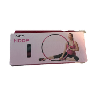 Pilates Ring JS-6023 Pink Black Gym & Training Exercise Fitness Hoop