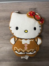 Hello Kitty Gingerbread Pillow Plush Sherpa 15” Tall  - 2025 | Brand New w/ Tag