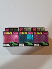 Schylling NeeDoh Nice Cube, lot of 3, blue, pink, purple. 100 authentic