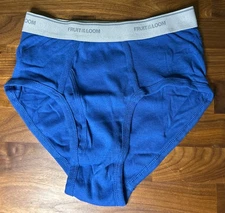 Vtg Briefs Fruit Of The Loom Sz S Fashion Color Dark Blue Super Soft Underwear