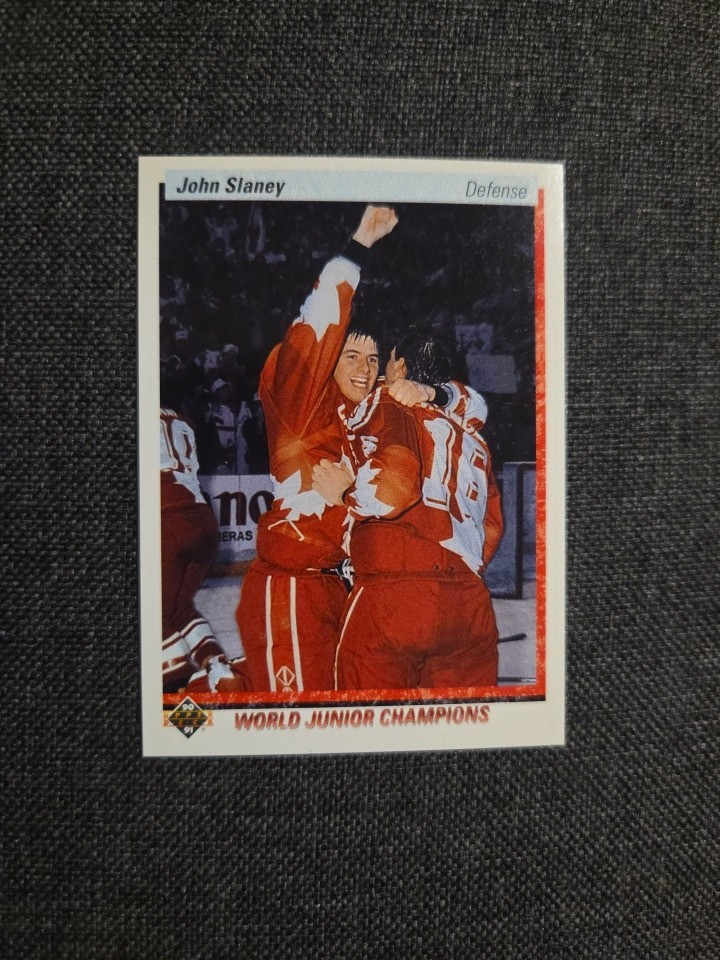 1990 Upper Deck John Slaney 457 World Junior Champions