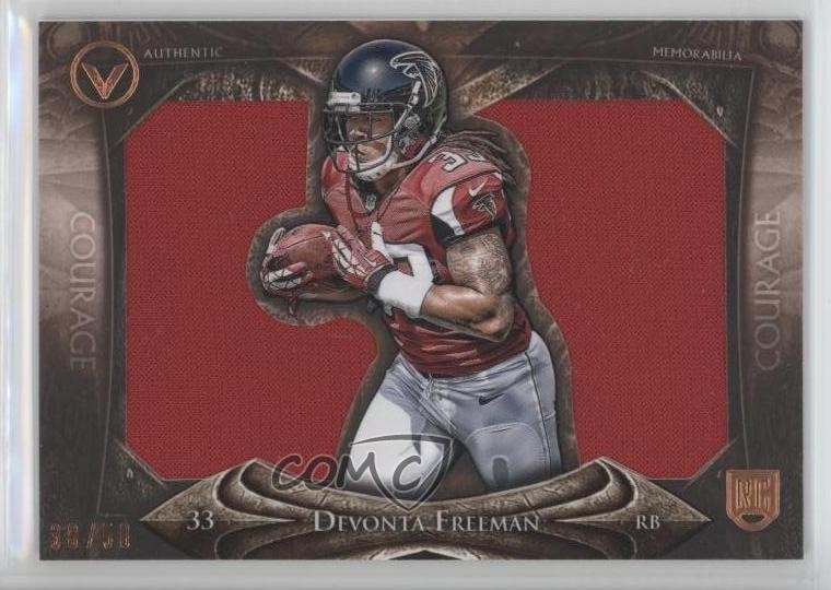 2014 Topps Valor Jumbo Relics Courage 38/50 Devonta Freeman Rookie RC 1b9