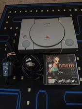Sony PlayStation 1 PS1  SCPH-55002 Video Game Console with cables (working)