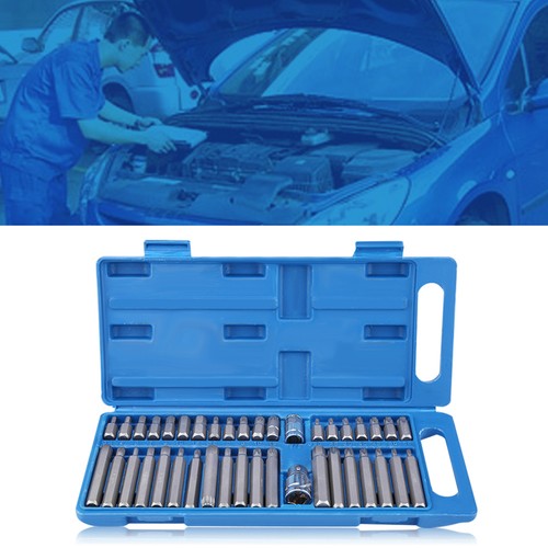40Pcs Hex Star Torx Socket Bit Set Tool Kit 1/2inch 3/8inch Drive EZKA - Bild 4 von 12