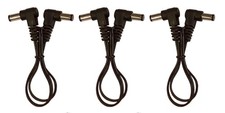 3 Pack 1 Foot Right Angle DC Power 5.5mm x 2.1mm Flat Patch Cables Wire Male ...