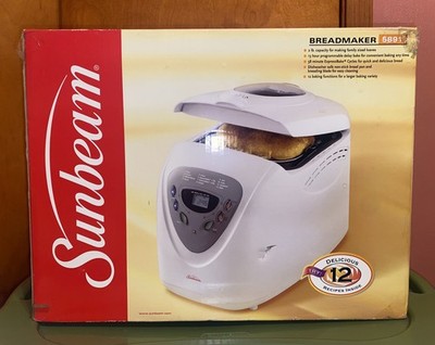 Sunbeam 5891 Programmable Bread Maker Machine 12 Bake Functions 2lb Capacity