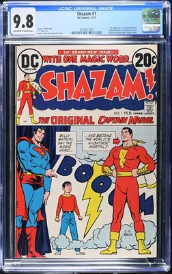 Shazam #1 CGC 9.8 (1973) Origin of Captain Marvel Retold DC Comics