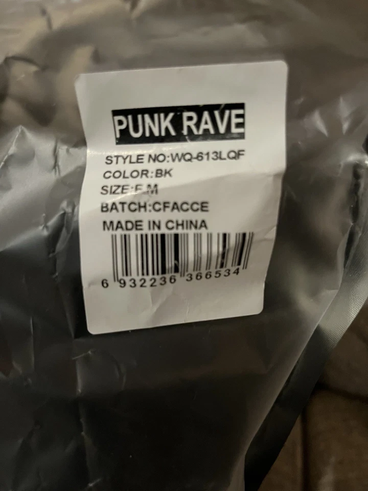 “Punk Rave” WQ-613LQF Goth Gorgeous Print Dress (size M) (black) - Image 4 of 4