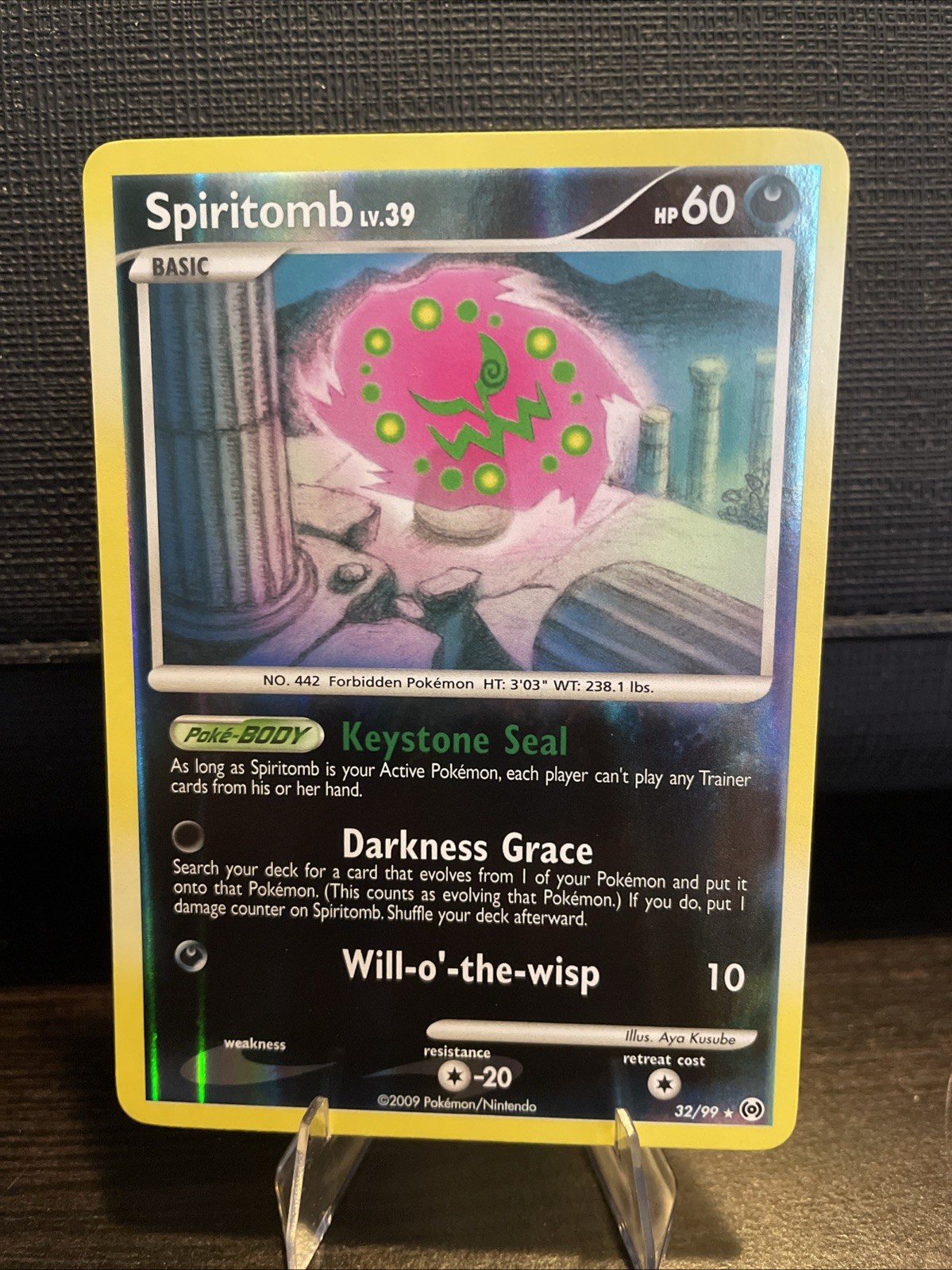 Spiritomb 32/99 Reverse Holo Rare Platinum Arceus Pokemon Card 2009 NM