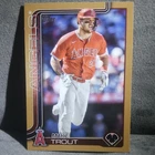 Topps 2025 Series 1 Mike Trout #200 Gold /2025 Angels MLB Card