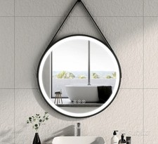 Specchio bagno Diametro 80 Cm, Retroilluminato E Antifog