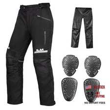 Motorcycle Motocross Riding Pants Waterproof CE Armored Large/30" Inseam Black
